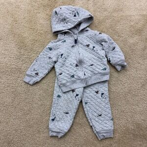 Boys dinosaur hoodie and pants set